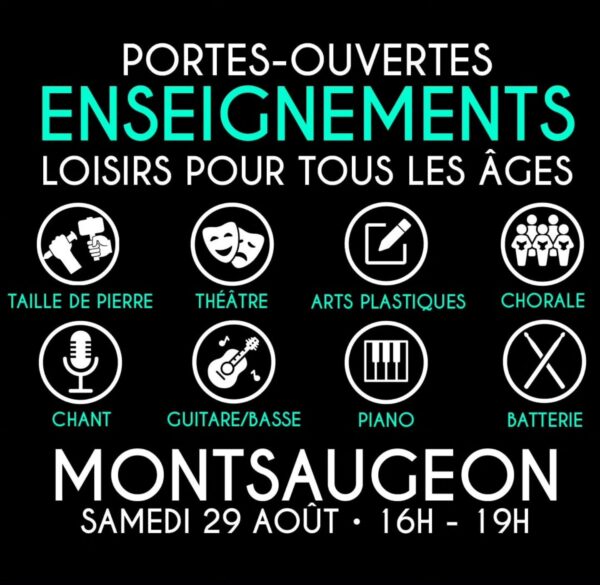 ⭐️🎒[ LA RENTRÉE DES LOISIRS // PORTES OUVERTES DES ENSEIGNEMENTS // 29 AOUT DE 16H…
